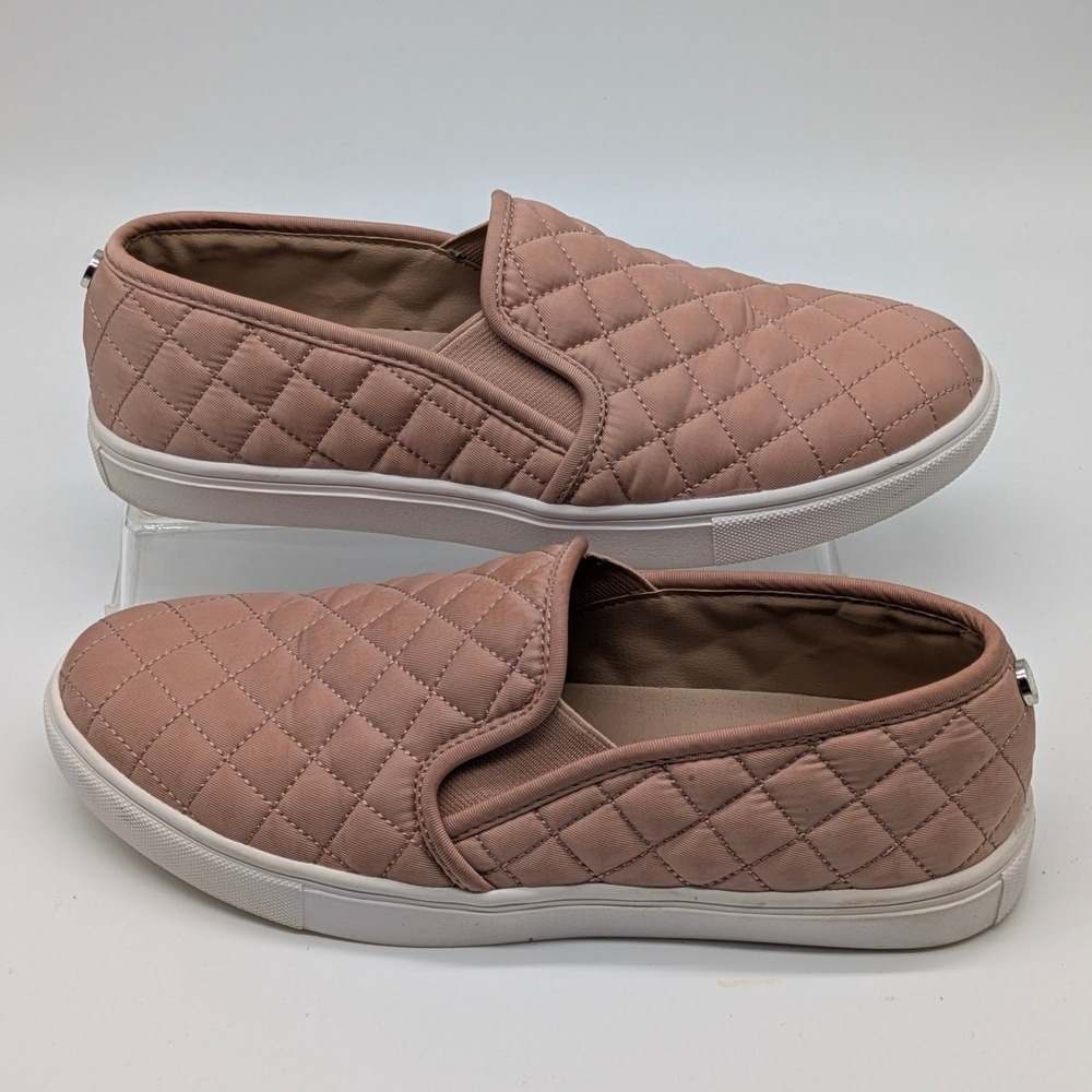 Steve Madden ECNTRCQT Quilted Slip On Sneakers Women's Size 9 Blush Pink